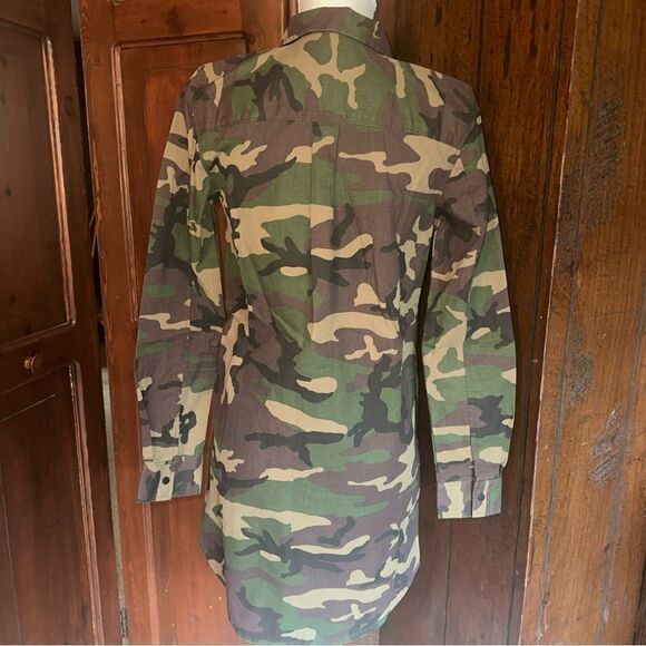 Womens VANS Camouflage long sleeve shirt‎ Dress with pockets XS - Picture 5 of 6